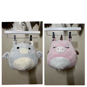 Squishmallow Raquel and Kenny Reversible Plush 12”
